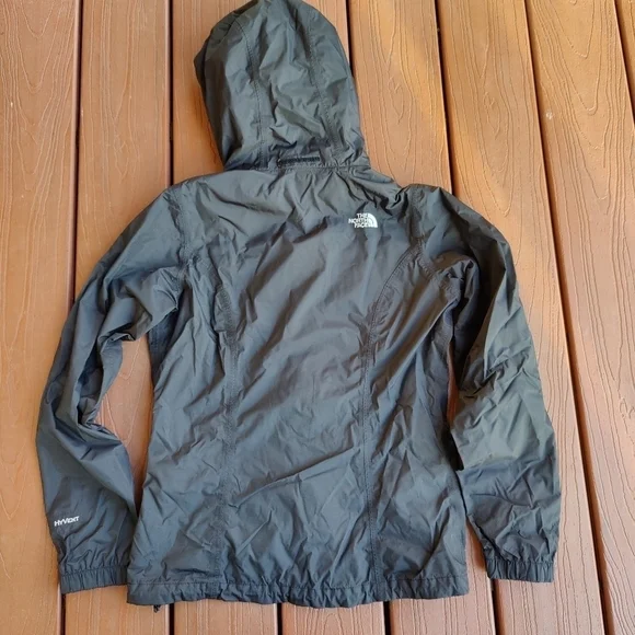 The North Face Hyvent Lightweight Jacket Black Zip Up Windbreaker Women's Small - Picture 8 of 13